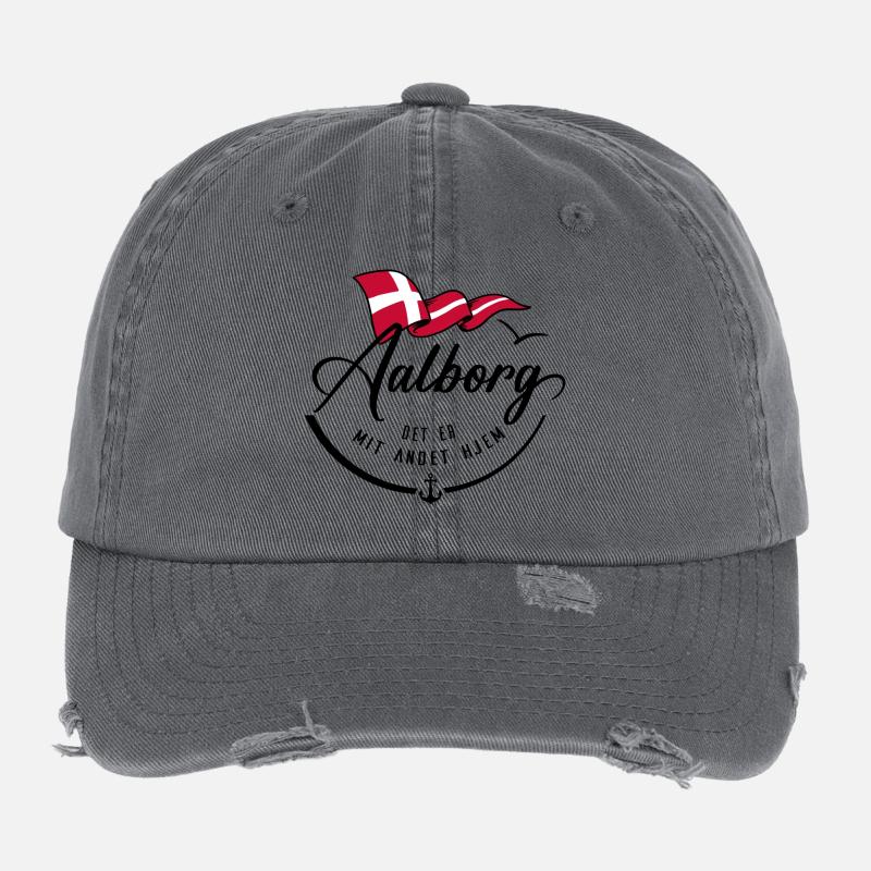 AALBORG - Ma deuxième maison - b Casquette vintage effet usé Flexfit