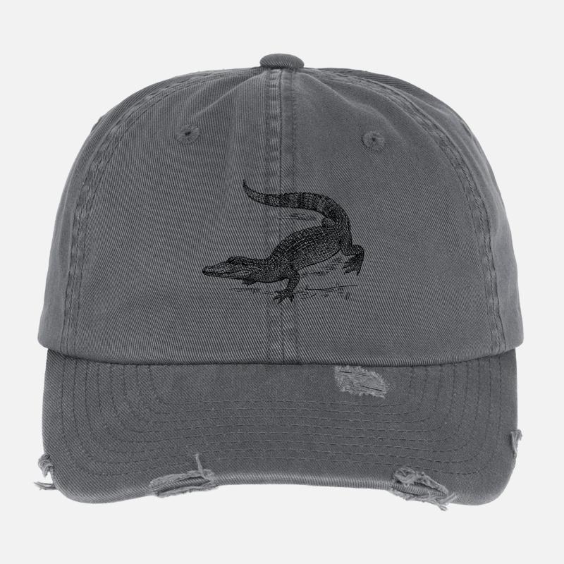 Croco 58 Casquette vintage effet usé Flexfit