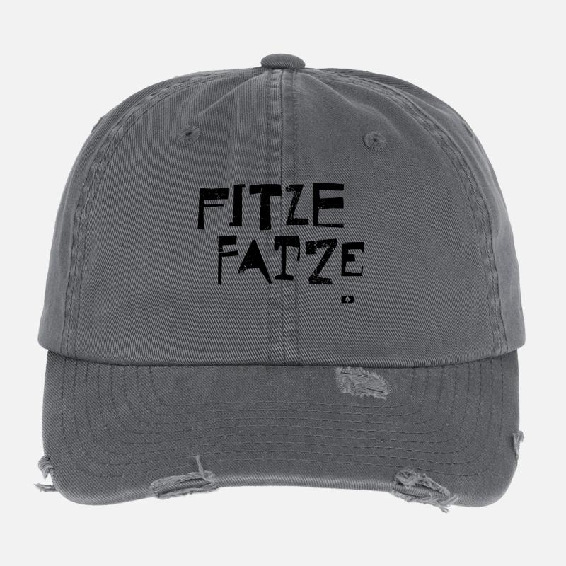 A-039 Fitze Fatze - Flexfit Vintage Destroyed Cap - Dunkelgrau