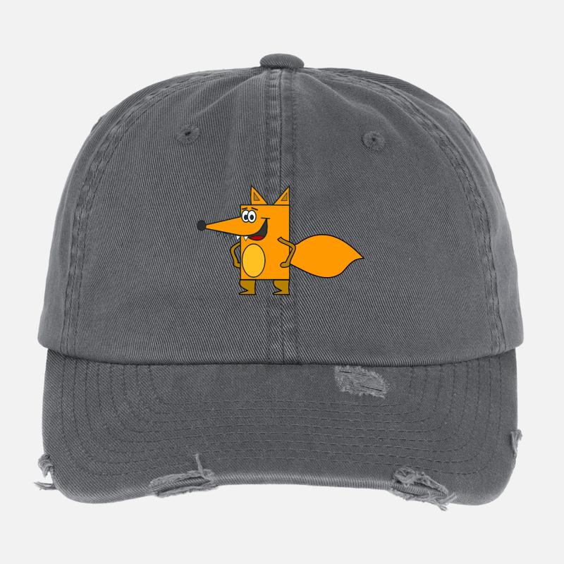 fuchs68 renard arctique Casquette vintage effet usé Flexfit