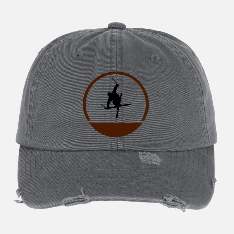 Ski jumper logo Flexfit Vintage Destroyed Cap
