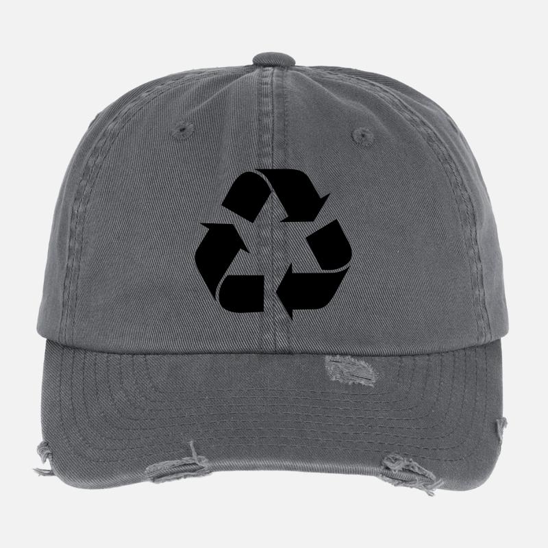 Recycling recyceln symbole Flexfit Vintage Destroyed Cap