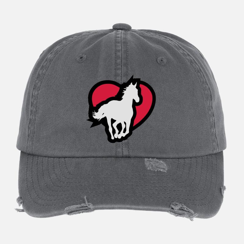 Horse Flexfit Vintage Destroyed Cap