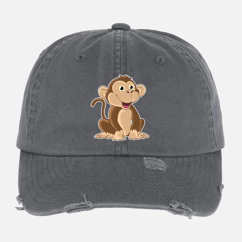 Lustiger Affe Flexfit Vintage Destroyed Cap