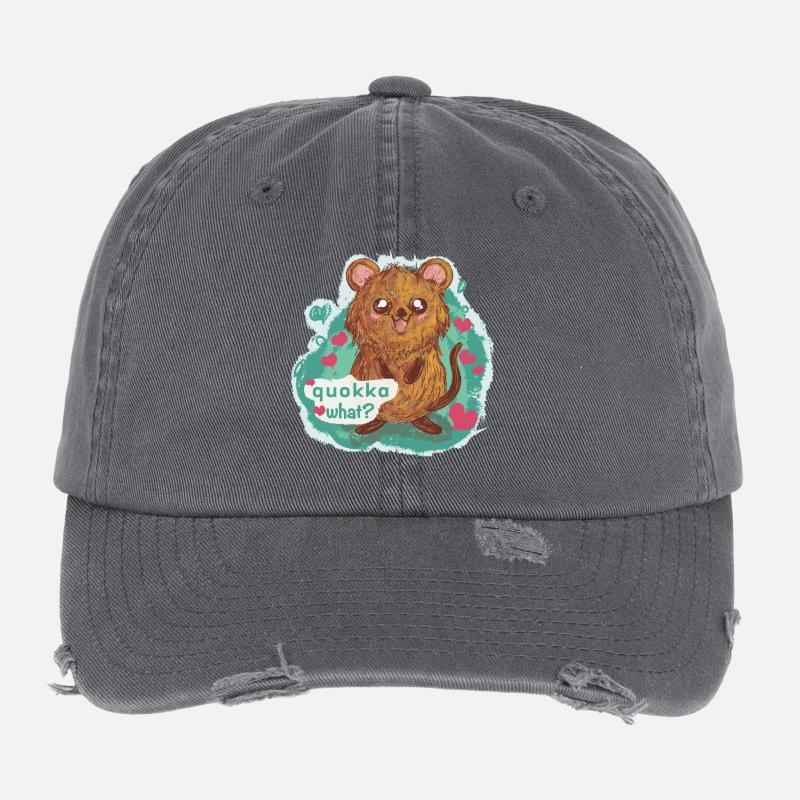 quokka Flexfit Vintage Destroyed Cap