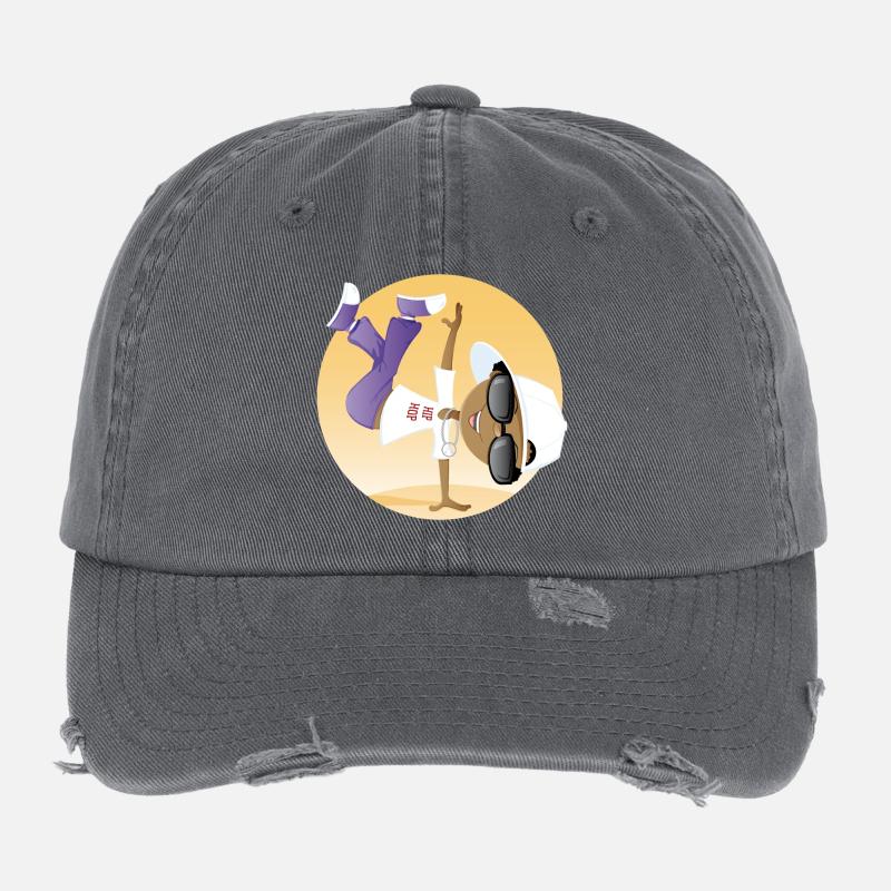 Hip-hop Casquette vintage effet usé Flexfit