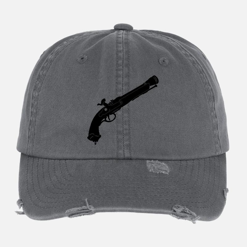 Pistolet pirate Casquette vintage effet usé Flexfit