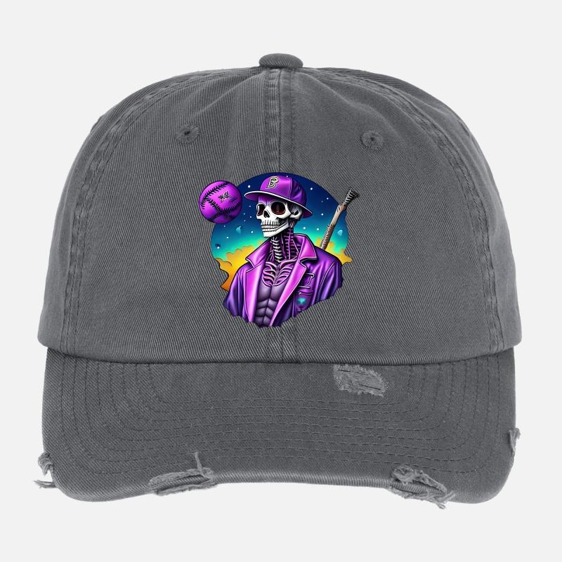 Skelett Flexfit Vintage Destroyed Cap
