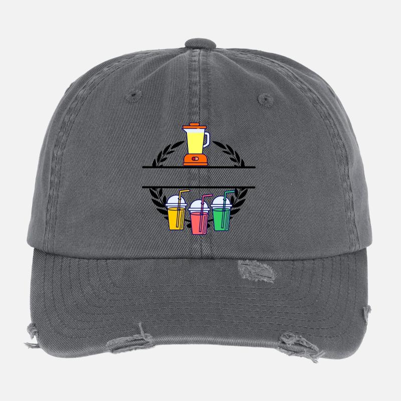 Mixer-Smoothie im Lorbeerkranz Flexfit Vintage Destroyed Cap
