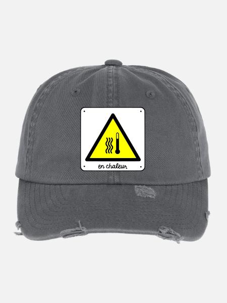 Heat - Flexfit Vintage Destroyed Cap - dark grey - Front
