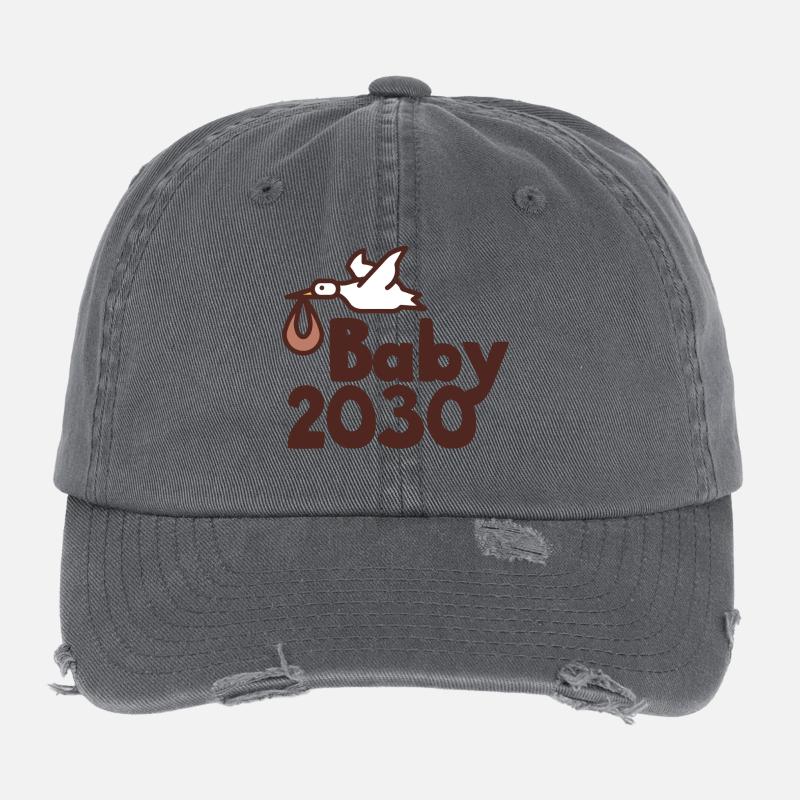 Bébé cigogne 2030 Casquette vintage effet usé Flexfit