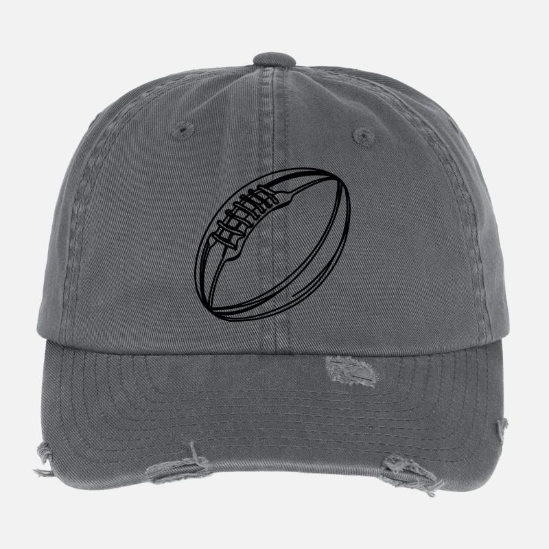 Rugby Ball Flexfit Vintage Destroyed Cap