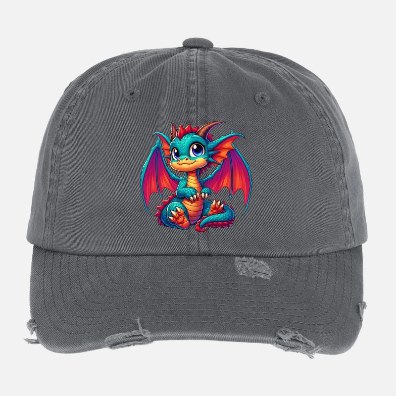 Dragon Casquette vintage effet usé Flexfit