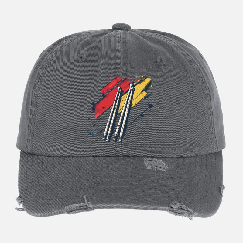 Drumsticks Graphic Flexfit Vintage Destroyed Cap
