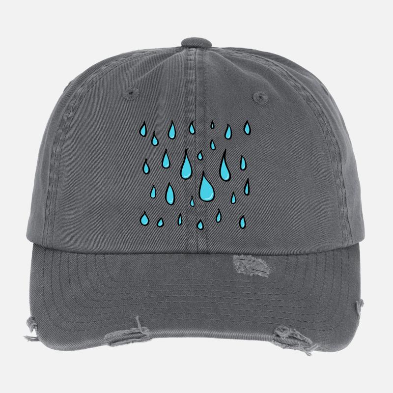 water drop Flexfit Vintage Destroyed Cap