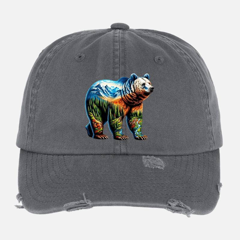 Bär Flexfit Vintage Destroyed Cap