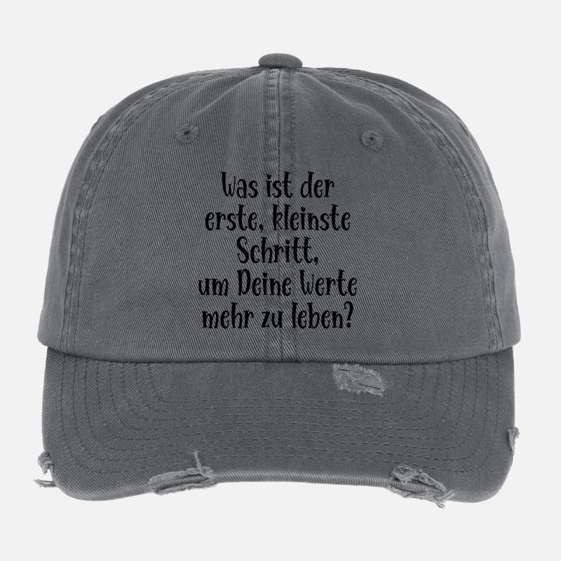 WERTE LEBEN - ERSTER SCHRITT Flexfit Vintage Destroyed Cap