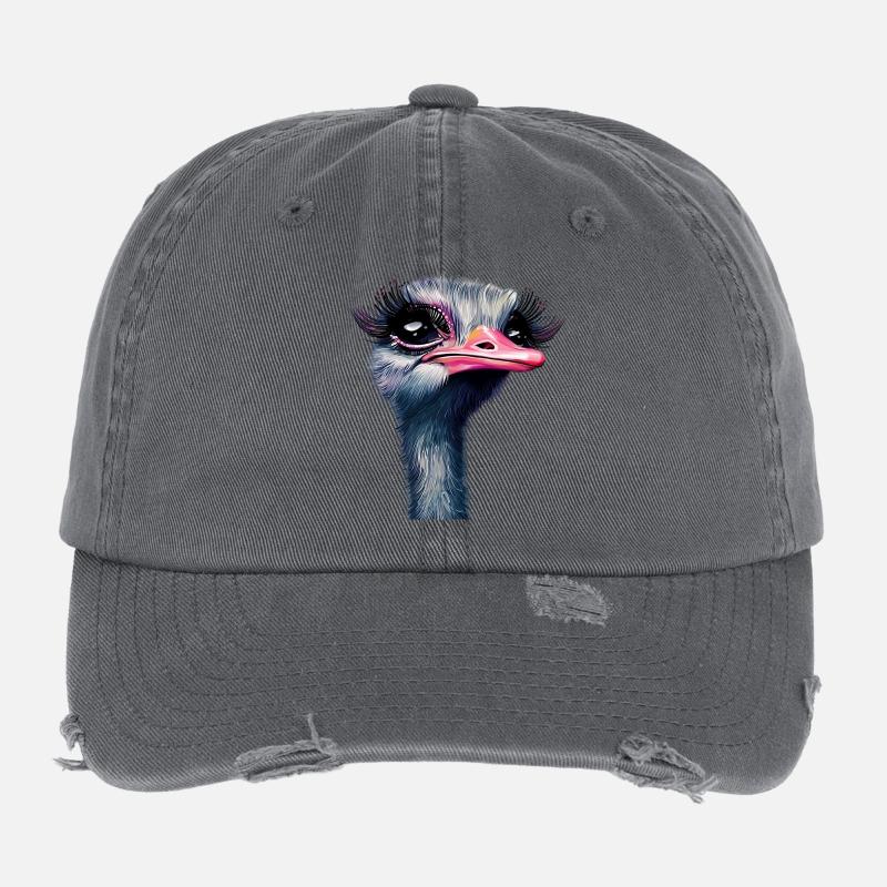 Maquillage d’autruche Casquette vintage effet usé Flexfit