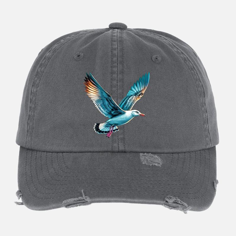 Mouette Casquette vintage effet usé Flexfit