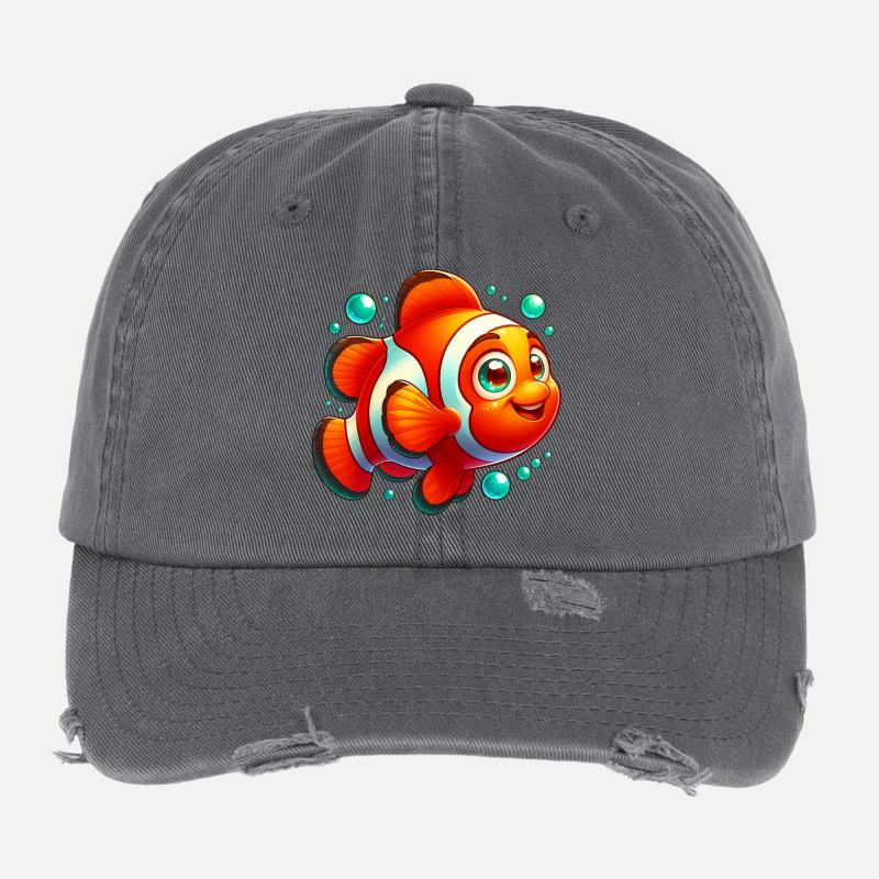 Clownfish Flexfit Vintage Destroyed Cap