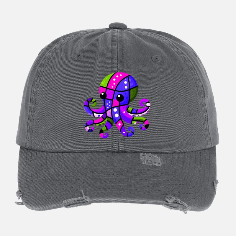Krake Flexfit Vintage Destroyed Cap