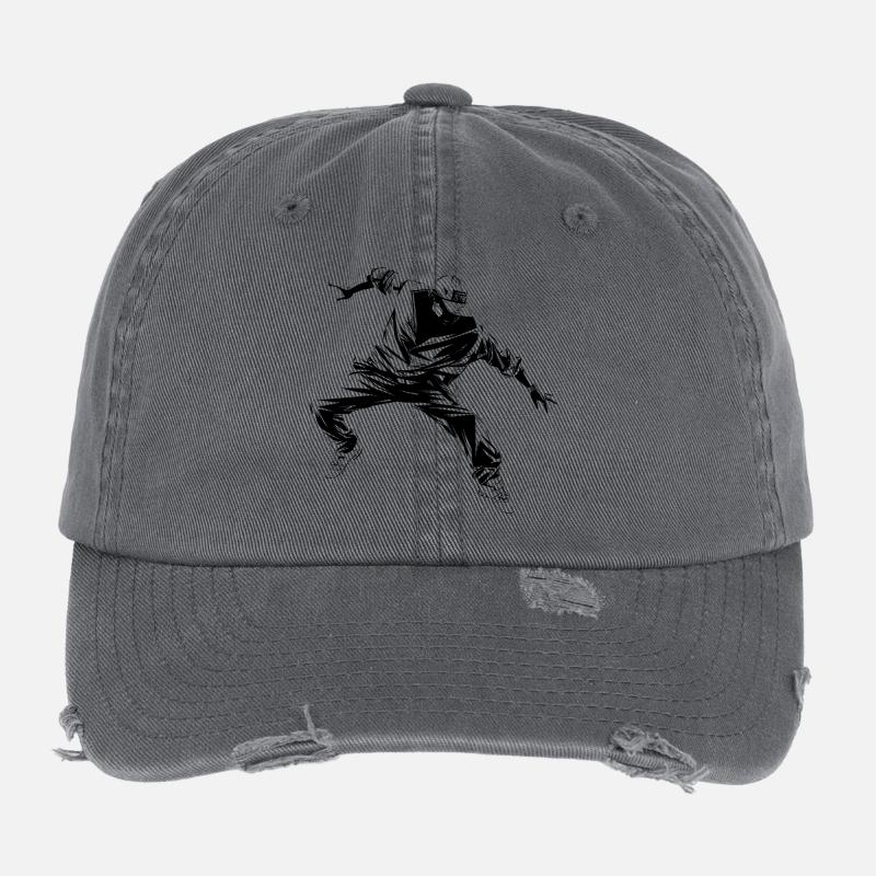 B Boy Graphic Flexfit Vintage Destroyed Cap