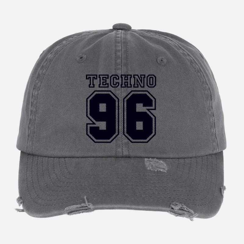 TECHNO 96 Flexfit Vintage Destroyed Cap