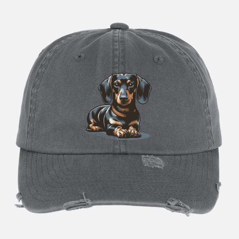 Teckel Casquette vintage effet usé Flexfit
