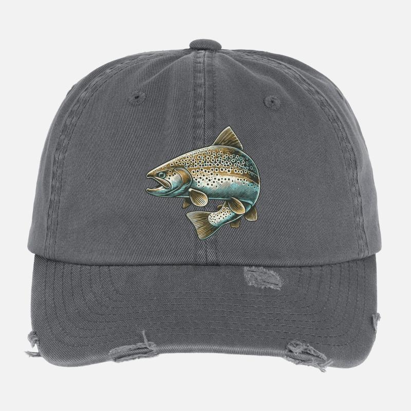 Lachs Flexfit Vintage Destroyed Cap