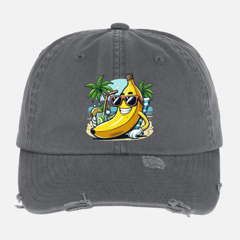 Relaxed banana Flexfit Vintage Destroyed Cap