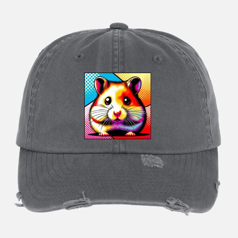 hamster Casquette vintage effet usé Flexfit