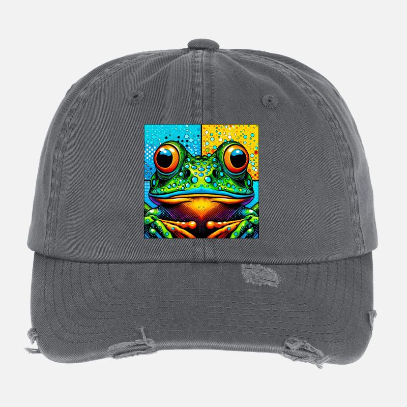 frog Flexfit Vintage Destroyed Cap