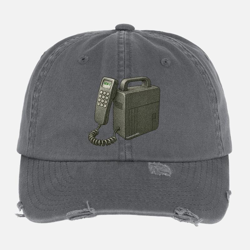 Nostalgic phone Flexfit Vintage Destroyed Cap