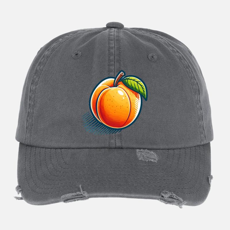 Pêche Illustrée Colorée Casquette vintage effet usé Flexfit