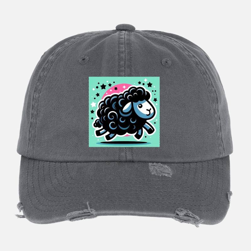 Schwarzes Schaf Flexfit Vintage Destroyed Cap