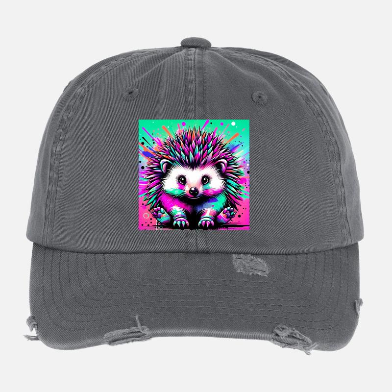 hedgehog Flexfit Vintage Destroyed Cap