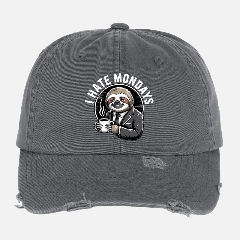 Sloth Monday Mood Flexfit Vintage Destroyed Cap