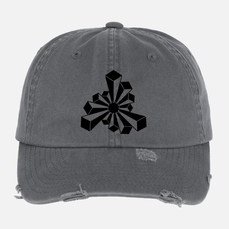 Cosmic Crystal Starburst Flexfit Vintage Destroyed Cap