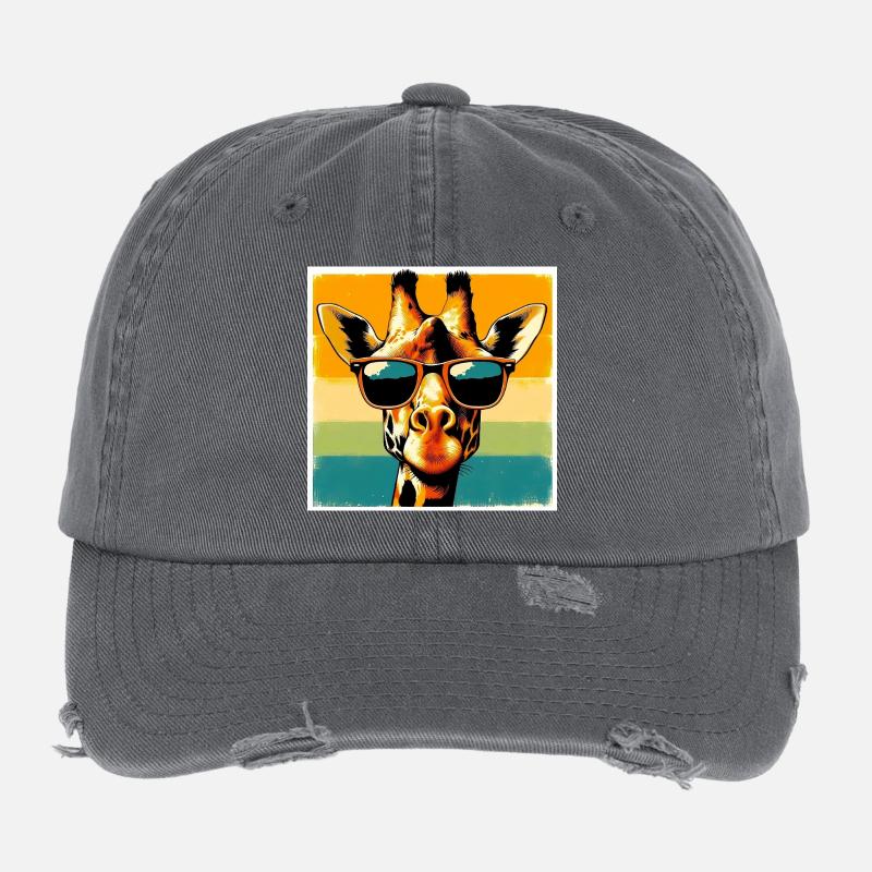 giraffe Flexfit Vintage Destroyed Cap