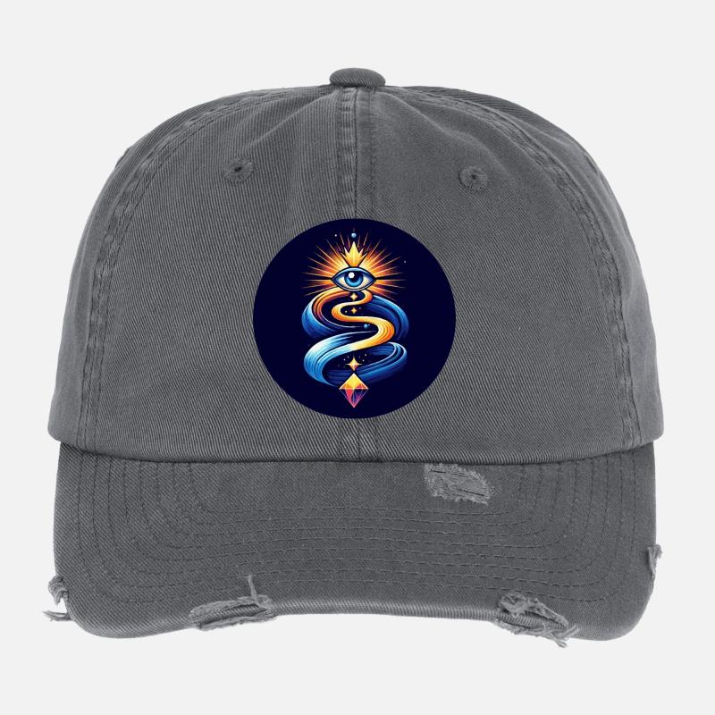 All-seeing eye Flexfit Vintage Destroyed Cap