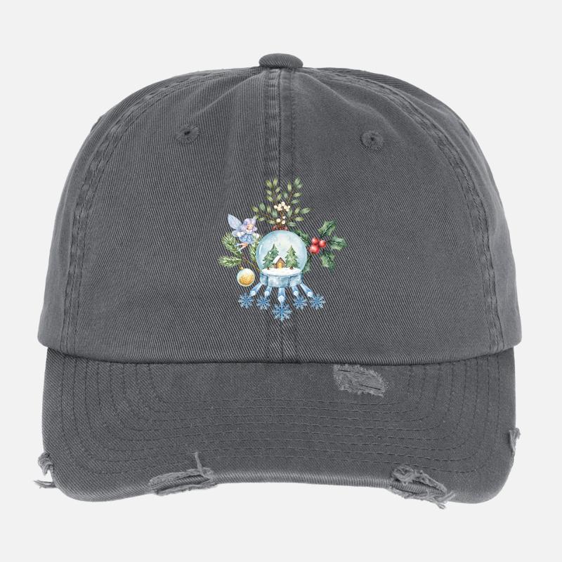 Bal de Noël enchanté Casquette vintage effet usé Flexfit