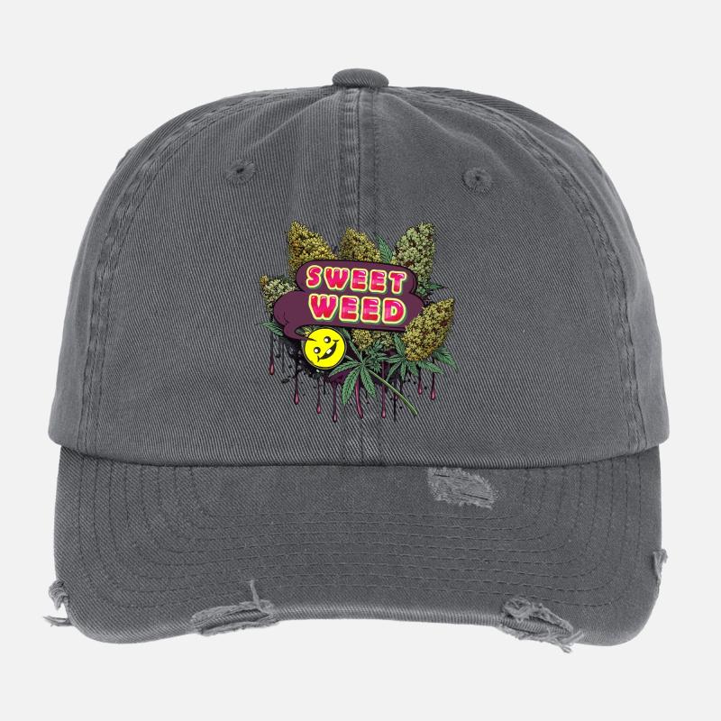 Sweet Weed Flexfit Vintage Destroyed Cap