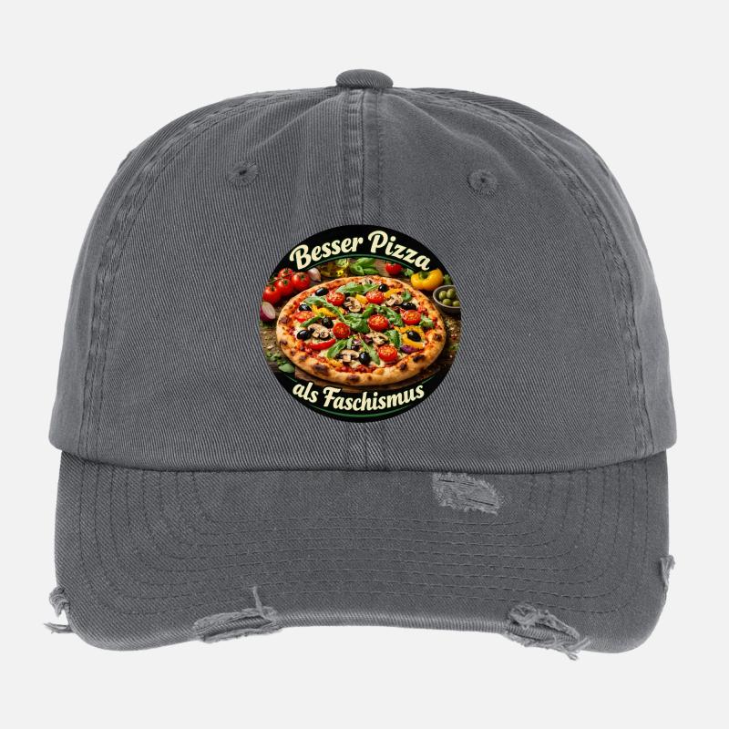 Meilleure pizza que fascisme Casquette vintage effet usé Flexfit