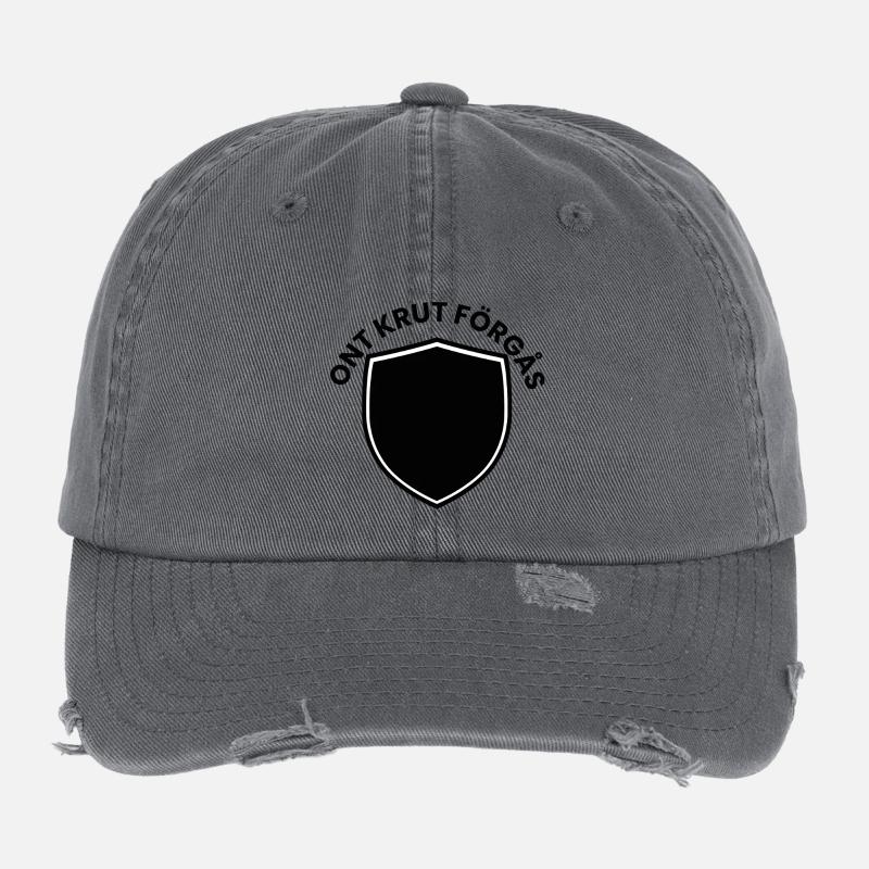 Minimal shield emblem Flexfit Vintage Destroyed Cap
