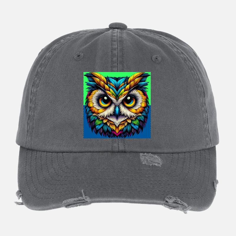 owl Flexfit Vintage Destroyed Cap
