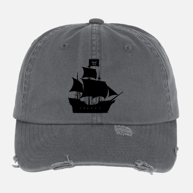 Piratenschiff Flexfit Vintage Destroyed Cap