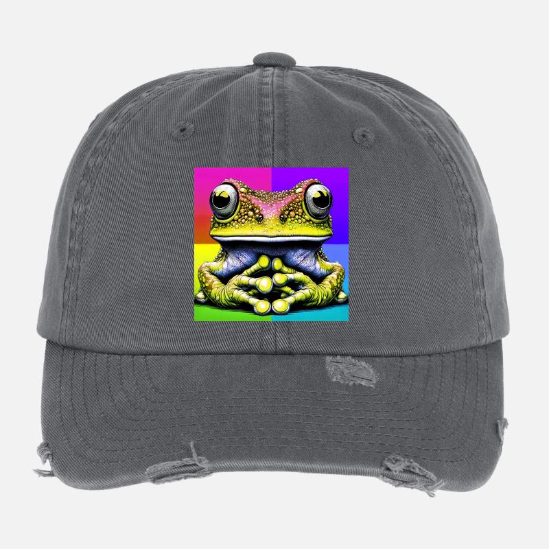 frog Flexfit Vintage Destroyed Cap