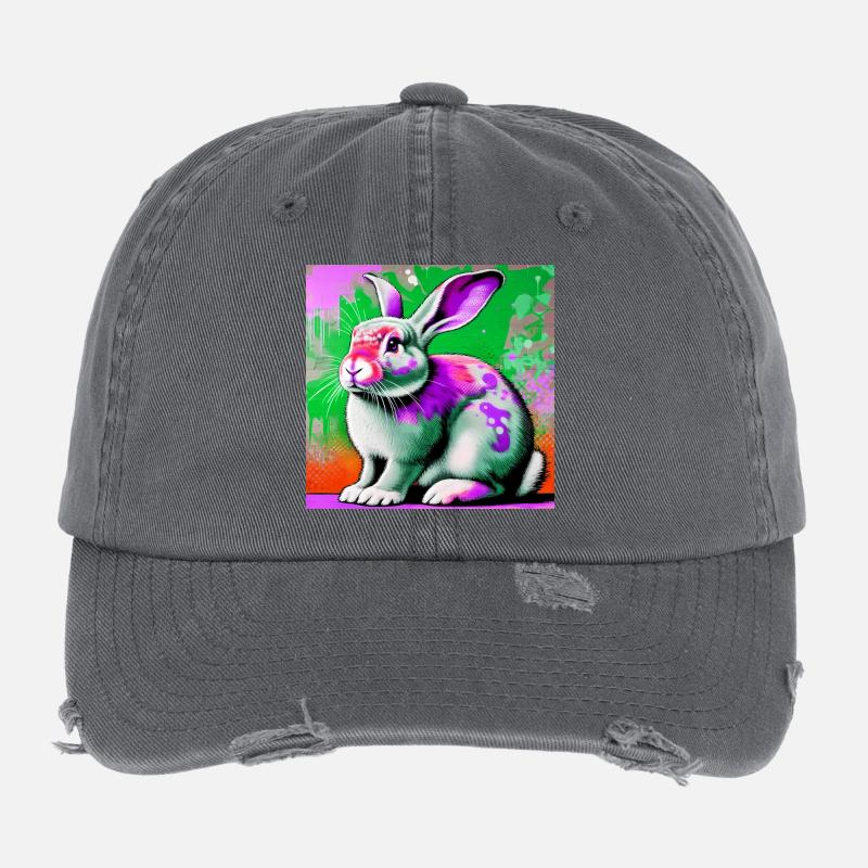 rabbit Flexfit Vintage Destroyed Cap