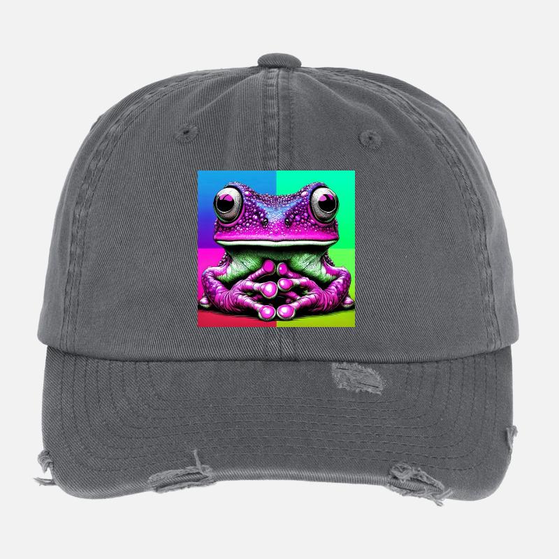 frog Flexfit Vintage Destroyed Cap