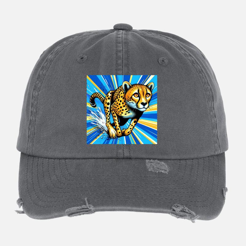 guépard Casquette vintage effet usé Flexfit